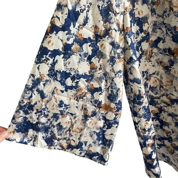 2 New Zolucky Blue Floral Summer Blouse Tops Women’s Plus Size 1X Set NWT - Picture 6 of 10